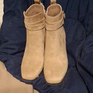 Tan Suede Ankle Boots Never Worn